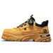 Men's Low-Cut Martin Boots British Retro Style Thick Sole Rotating Buckle Work Boots Casual Outdoor Ankle Boots_viptrois.com