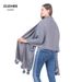 Women's Scarves Autumn And Winter Rabbit Fur Ball Solid Color Scarf Warm Quill Pure Knitted Shawl Women Scarf_viptrois.com
