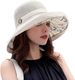 Summer Mesh Sun Hats For Women UV Protection Wide Brim Packable Beach Bucket Hat_viptrois.com