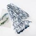 Unisex Cotton and linen thin silk scarf Women's scarf print cape Blue leaf sun fringe beach cape_viptrois.com