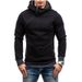 Men's Autumn And Winter New Hooded Sweater, Pullover Men's Diagonal Zipper Hooded Sweater, Multi-color_viptrois.com