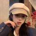 Woolen Octagonal For Women 2024 Autumn Winter Literary Melard Painter Hat Face Slimming Versatile Beret_viptrois.com
