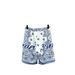 Fashionable AM short sleeved shirt set with starry sky letters printed all over letters, unisex cardigan_viptrois.com
