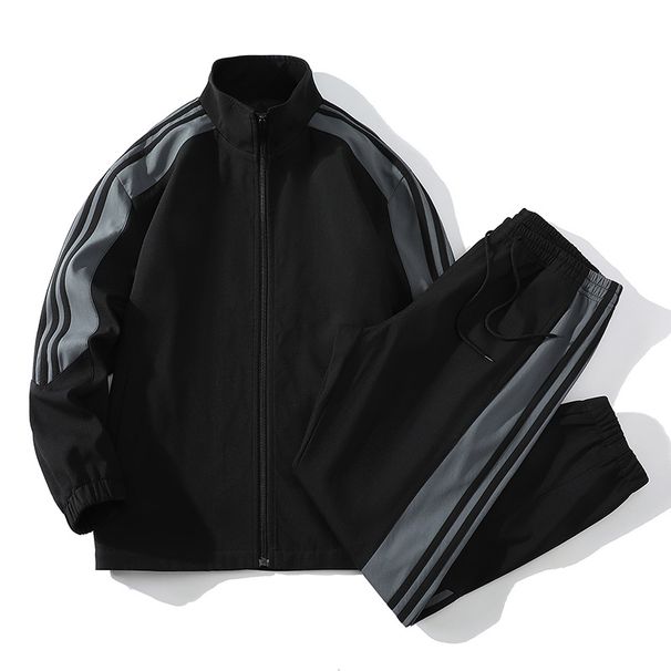 New, Men's Autumn Korean Version Trendy New Casual Sports Jacket Set_viptrois.com