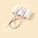Creative Pearl Handmade Rainbow Color Rice Bead Glasses Mask Chain_viptrois.com