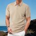 Men's Clothing European And American Men's Jacquard Polo Shirt Summer Thin Breathable Sweat Wicking Short Sleeved Trendy Style_viptrois.com