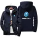 Mens Waterproof Windproof - Lightweight Sportswear Jacket With Zipper Closure, Casual Outdoor Style, Ideal For Daily_viptrois.com