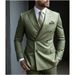 Men's Clothing Suit Men's Suit Two Piece Suit Slim Fit Business Groomsmen Casual Suit_viptrois.com