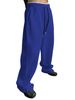 Men's Clothing Sweatpants Waist Drawstring Straight Wide Leg Loose Trousers Sports Pants_viptrois.com
