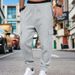Men's Heavyweight Flannel Cargo Pants With Fleece Lining - Relaxed Fit Multi-Pocket Workwear Joggers For Winter_viptrois.com