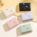 Cute Bear Print Women's Compact Tri-Fold Wallet - PU Leather Mini Purse For Students, Fashion Gift For Ladies & Girls_viptrois.com
