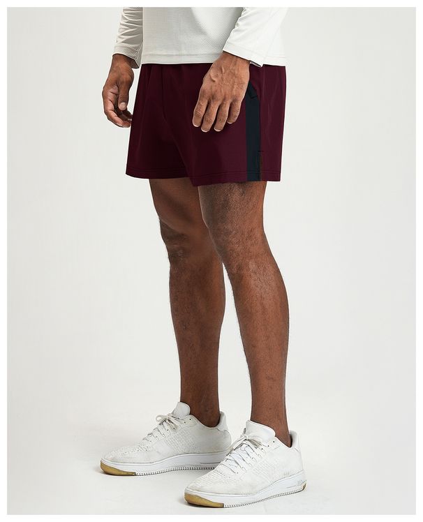 Men's Clothing Breathable Sports Fitness Men's Quick-Dry Breathable Sports Shorts With Color Blocking For Gym, Running, Hiking & Casual Wear_viptrois.com