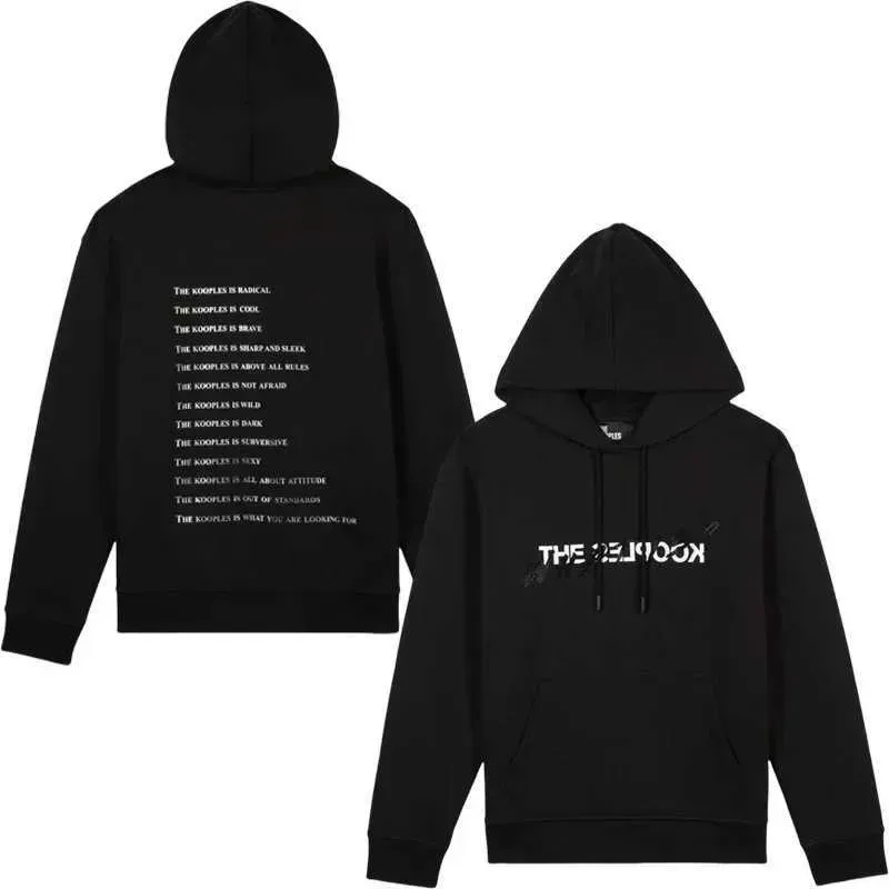 Mens Hoodies Sweatshirts Winter Spring Kooples Brand Style Tide Strt Sweater Letter Pattern Print Woman Daily Versatile_viptrois.com