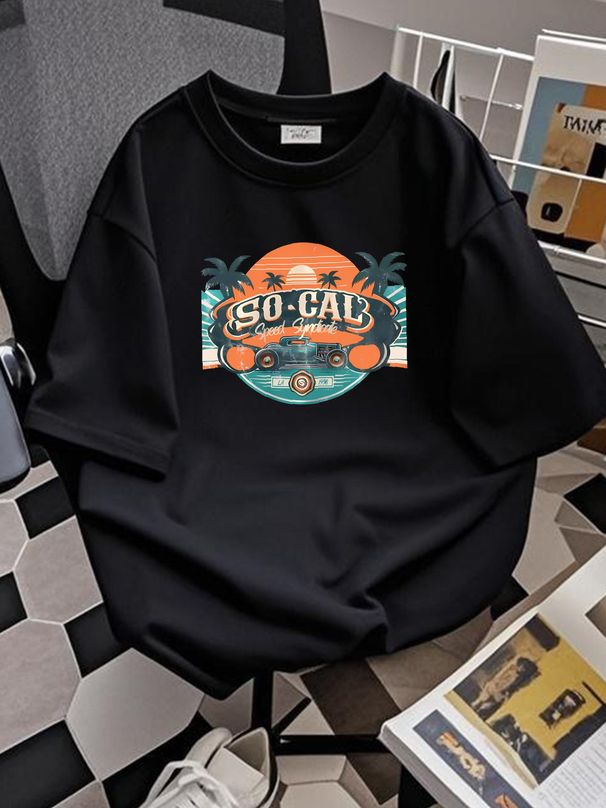 SoCal Speed Perforce Gear T Shirt Streetwear Stretched Breathable Fashion Graphic Soft Homme Designer Clothes Slightly Versatile Casual Unisex_viptrois.com