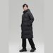 Men's Clothing White Goose Down Winter New Mid Length Down Jacket Men's Long Over Knee Thickened Korean Version Student Youth Chinese Opera Jacket_viptrois.com