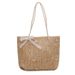 Women's Shoulder Bags Straw-woven Lace Single-shoulder Bag, Handbag, Women's Large-capacity Bucket Bag_viptrois.com