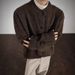 American Retro Contrasting Cardigan Sweater Men's Spring And Autumn High-end Design Top Lazy Wind Loose Knitted Jacket_viptrois.com
