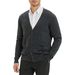 Men's Wool Blend Knit Cardigan V-Neck Long Sleeve Slim Fit Pullover Sweater For Autumn Casual Wear_viptrois.com