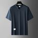Men's Clothing Summer Light Luxury All Match Short Sleeved Breathable Fashion Short Sleeved T Shirt Casual Top_viptrois.com