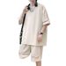 Male Summer Trendy Brand Loose Large Size Youth Suit_viptrois.com