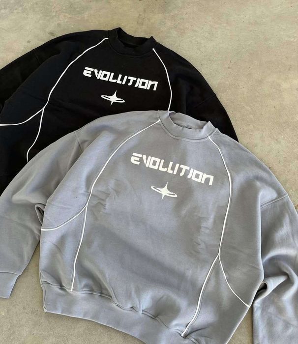 Men's Clothing American Casual High Street Sweatshirt Oversize Men's Trendy Brand All Match Round Neck Pullover Top_viptrois.com