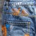 Men's Clothing Summer New Ink Splash Hole Denim Shorts Men's Loose Straight Five Point Men's Mid Length Pants_viptrois.com