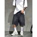 Men's Clothing Men's Style Distressed Denim Shorts Summer Loose Fit Casual Five Point Pants Trendy Version For Formal & Casual_viptrois.com