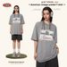 Men's Clothing Retro Simple White Ink Printed Heavy Tee Loose And Handsome Short Sleeved T Shirt For Men_viptrois.com