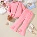 Mother&Kids Fashion cute pink suit children's split pants bear bag set_viptrois.com