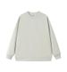 Tide Brand Men's Clothing 2025 Spring And Autumn New American Tide Brand Solid Color Heavy Terry 330G Loose Crew Neck Sweater Men_viptrois.com