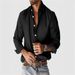 Men's Clothing Men's Solid Color Lapel Button Down Shirt Urban Casual Versatile Top For Men For Formal & Casual_viptrois.com
