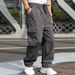 Men's Clothing Spring And Summer New Men's Overalls European And American Foreign Trade Drawstring Multi Pocket Casual Trousers_viptrois.com