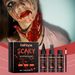 Eelhope Halloween Fake Blood Set Halloween Atmosphere Entertainment Makeup Special Lifelike Plasma Set_viptrois.com