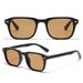 Men's Sunglasses New Square Frame Sunglasses For Vacation Outdoor Leisure PC Sheet Anti Ultraviolet Men And Women Neutral Style_viptrois.com