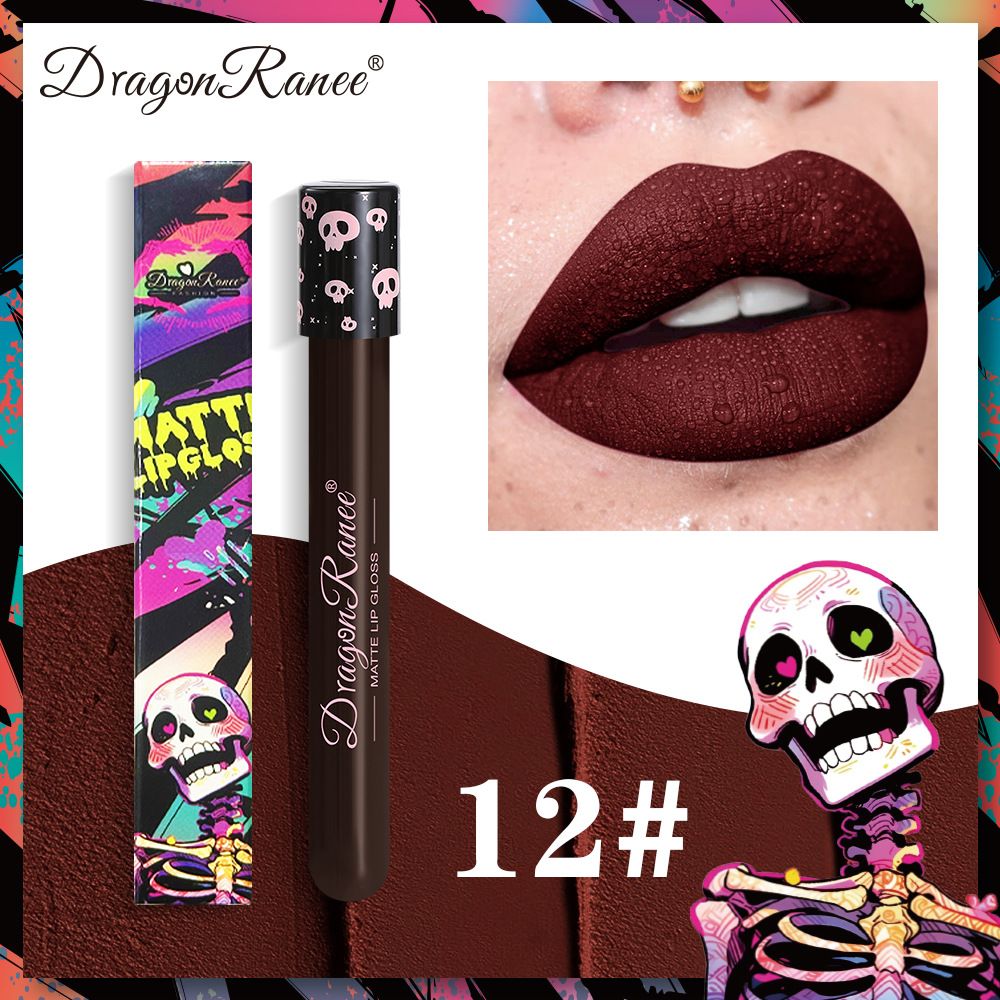Halloween Creative Makeup - Retro Matte Multi-Color Lip Gloss_viptrois.com