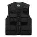 Men's Tactical Vest Sleeveless Jacket – Multi-Pocket Streetwear Utility Vest With Detachable Hood (M-7XL, Black/Red/Khaki/Army Green/Navy/Orange)_viptrois.com