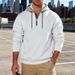 Cross-border American Heavy-duty Velvet Men's Loose Casual Light Luxury Commuter Stand-up Collar Hooded Zipper Long-sleeved Sweater_viptrois.com