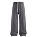 Unisex Heavyweight 430g Cotton Batik Sweatpants – Vintage Washed Terry, Distressed Wide-Leg Joggers_viptrois.com