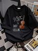 Cello String Instrument Cellist Humor Violoncello Handbags Portable Shopping Bag Large Capacity Fashion Soft Graphic Casual Top For Everyday Wear_viptrois.com