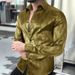 Men's Clothing Fashion Print Abstract Long Sleeved Thin Slightly Elastic Shirts_viptrois.com