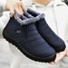 Women's Shoes Cotton Shoes Winter New Foreign Trade Couple Snow Boots Plus Velvet Thickened Cotton Boots Polyurethane Warm Casual Walking Shoes_viptrois.com