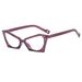 Women's Eyewear Frames Cat Eye Polygonal Glasses Frame Fashion High End Niche Glasses Trendy Personality Anti Blue Light Flat Glasses_viptrois.com