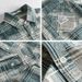 Simple Checkered Workwear Men's Long-sleeved Shirt, Loose-fitting Men's Retro Youth Shirt_viptrois.com