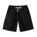 Men's Clothing Five Point Swimming Trunks Solid Color Large Size Casual Sports Shorts_viptrois.com