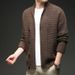 Loom Autumn Winter New European American Men's Tops Cross-Border Foreign Trade Cardigan High-Quality Business Casual Solid_viptrois.com