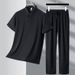 Men's Clothing Men's Suit Casual Men's A Complete Set Of Sportswear Dad Clothes Men's Father's Day_viptrois.com