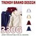 Men's Clothing Men's & Women's Heavyweight 330g Color Block Hoodie - Vintage College Style Pullover Sweatshirt With Kangaroo Pocket_viptrois.com
