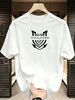 3 Pack Men's Oversized T-Shirts, 100% Cotton Crew Neck Casual Tees, Relaxed Fit Minimal Tribal Symbol Print Design, Black White Grey_viptrois.com