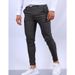 Men's Clothing New Four Seasons Men's Solid Color Texture Business Casual Slim Fit Formal Trousers_viptrois.com