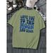 Camiseta Cómoda Con Estampado Patrón 'Love You To The Moon And Back', Camiseta Gráfica Verano Al Aire Libre Ropa De_viptrois.com